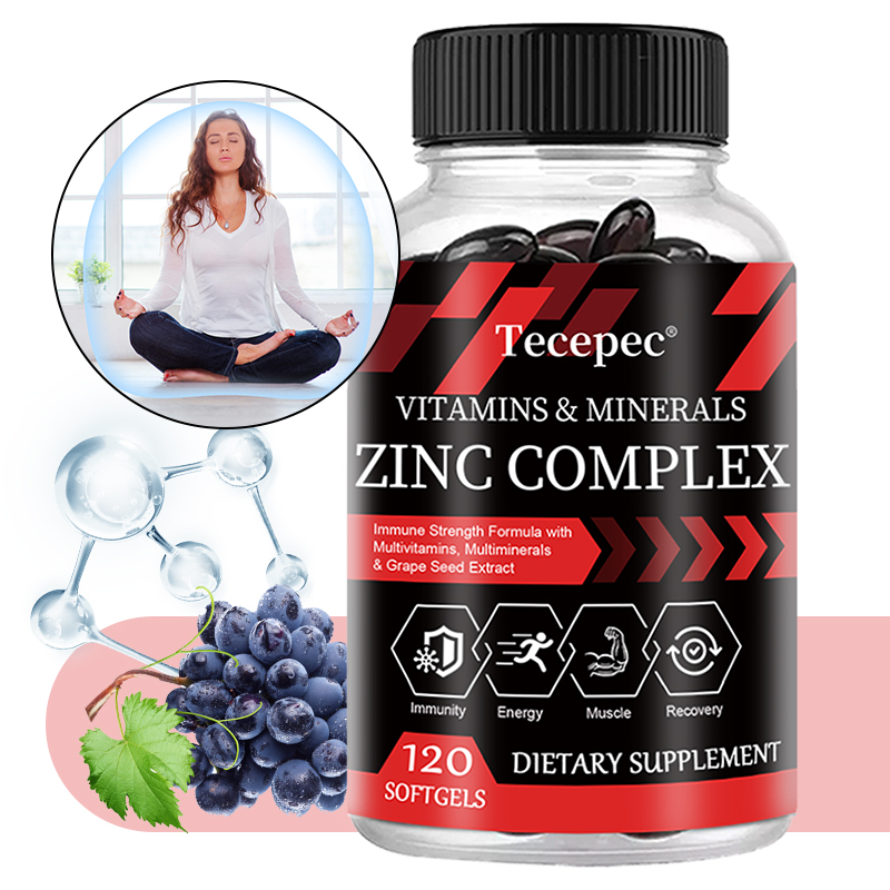 Zinc Supplement 50Mg - Cápsulas de Complexo de Zinco 50mg,