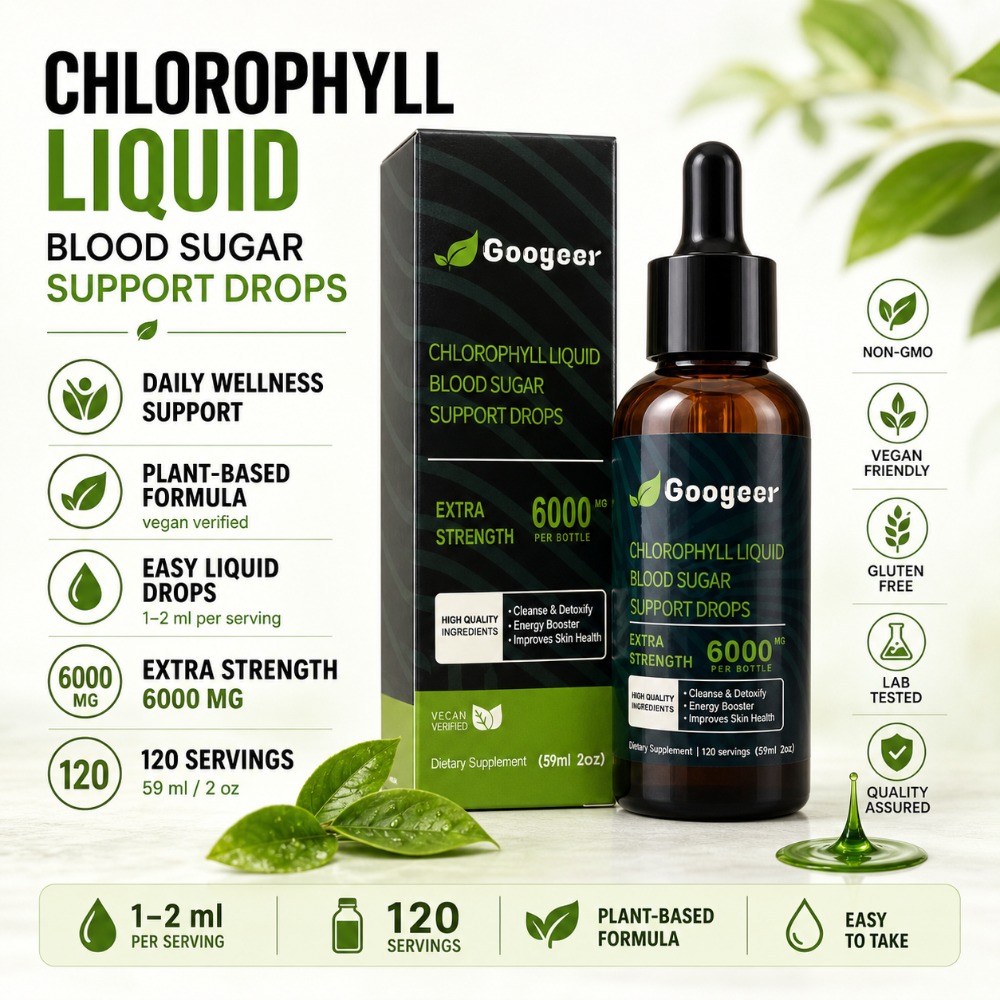 L-Carnitine Liquid - Googeer Gotas Líquidas de Clorofila 6000mcg