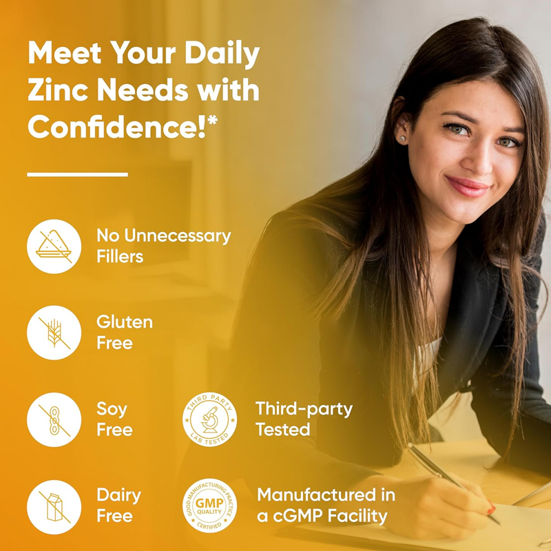 Cápsulas de zinco puro premium - Zinc Supplement 50Mg avaliação e preço